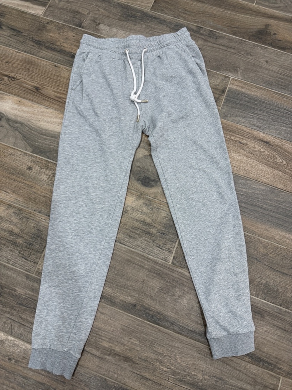 Men's Gray Drawstring Jogger Sweatpants